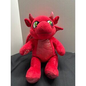 Great Wolf Lodge Red Plush Dragon Stuffed Animal With Sparkly Wings By B-A-B 15"